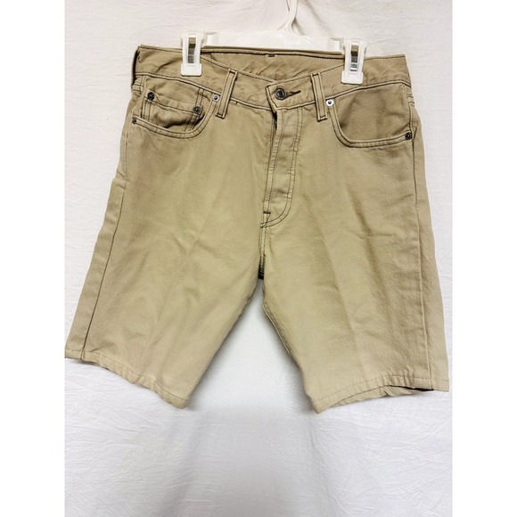 levis bermuda shorts‎ women Size 30 Beige Denim DIY - Picture 1 of 5